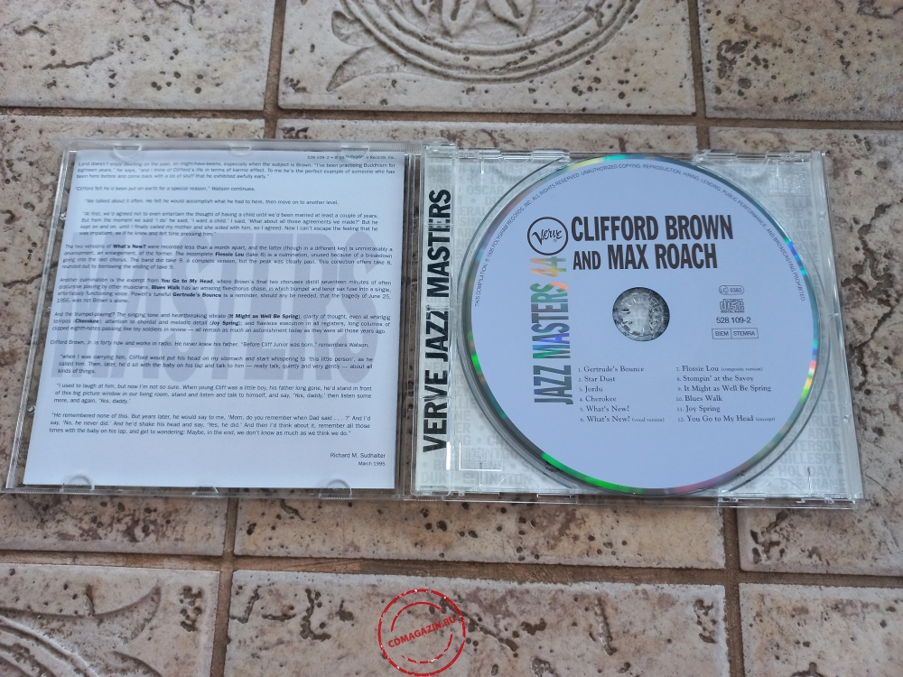 Audio CD: Clifford Brown & Max Roach (1995) Verve Jazz Masters 44