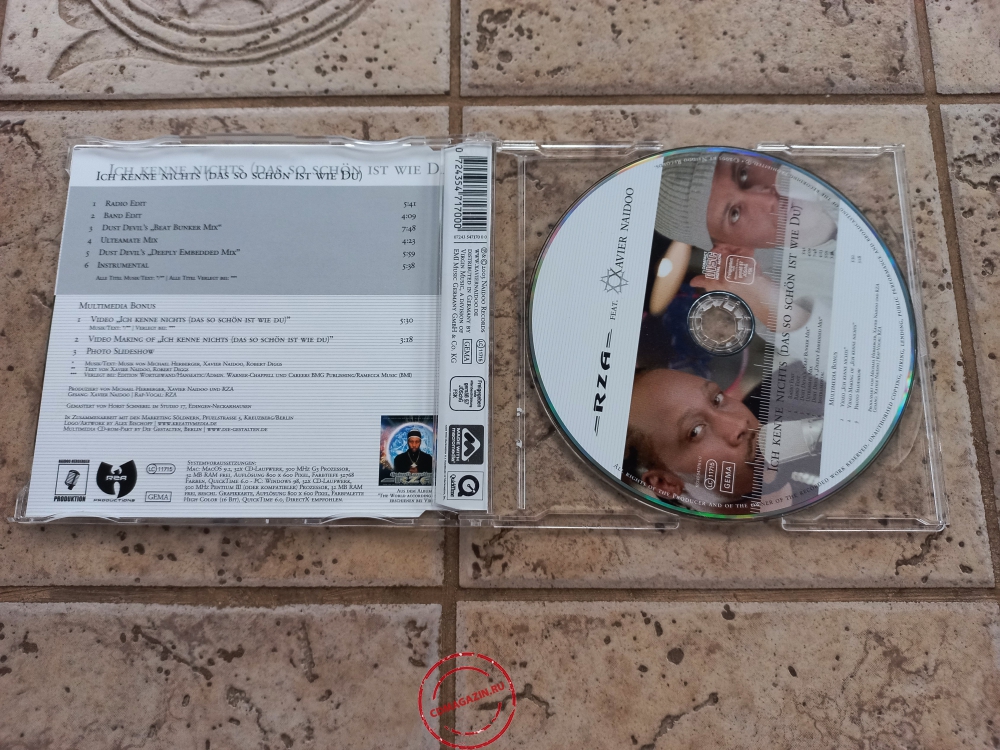 Audio CD: RZA (2003) Ich Kenne Nichts (Das So Schön Ist Wie Du) Audio CD: RZA (2003) Ich Kenne Nichts (Das So Schön Ist Wie Du)