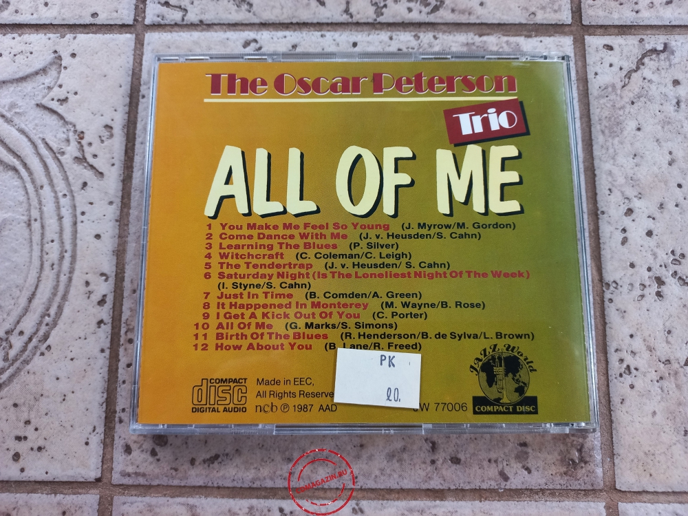Audio CD: Oscar Peterson Trio (1987) All Of Me Audio CD: Oscar Peterson Trio (1987) All Of Me