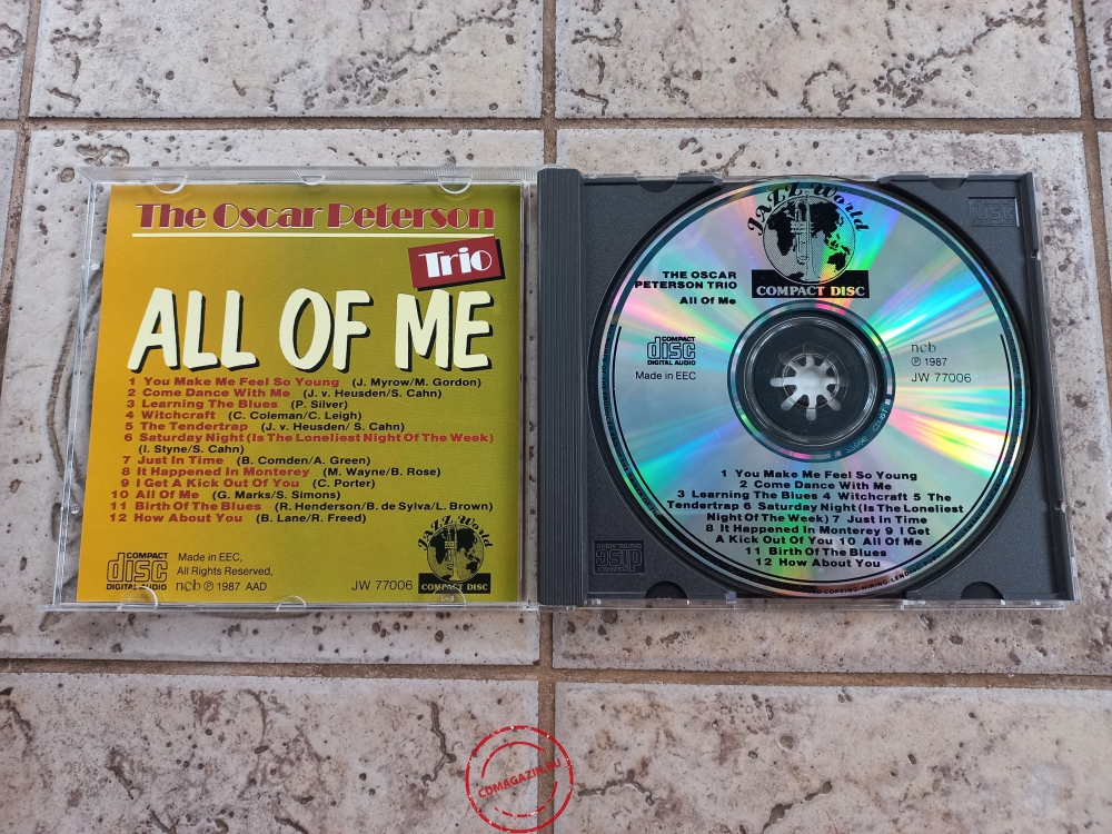 Audio CD: Oscar Peterson Trio (1987) All Of Me Audio CD: Oscar Peterson Trio (1987) All Of Me
