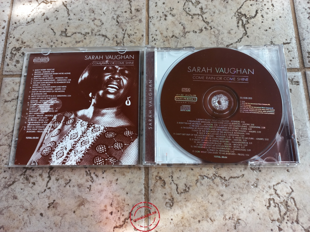 Audio CD: Sarah Vaughan (2000) Come Rain Or Come Shine Audio CD: Sarah Vaughan (2000) Come Rain Or Come Shine