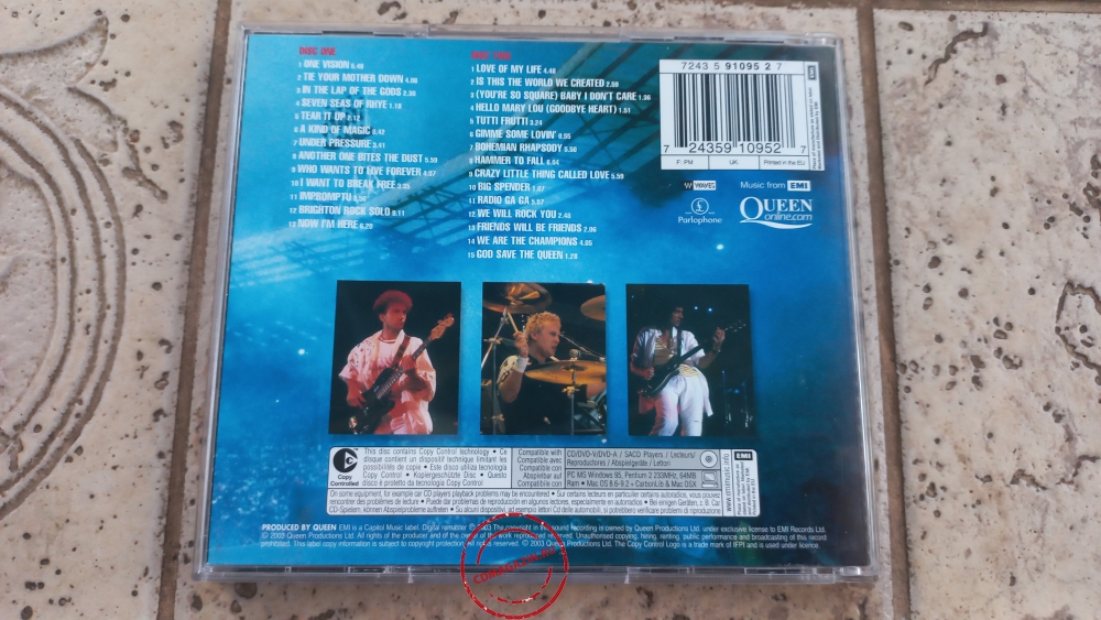 Audio CD: Queen (1992) Live At Wembley Stadium