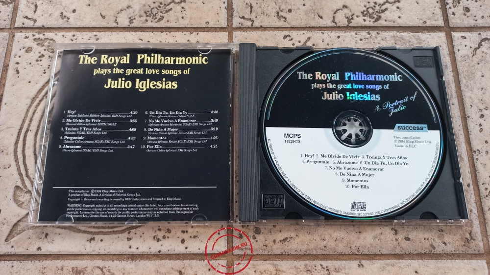Audio CD: Royal Philharmonic Orchestra (1984) Plays The Great Love Songs Of Julio Iglesias Audio CD: Royal Philharmonic Orchestra (1984) Plays The Great Love Songs Of Julio Iglesias