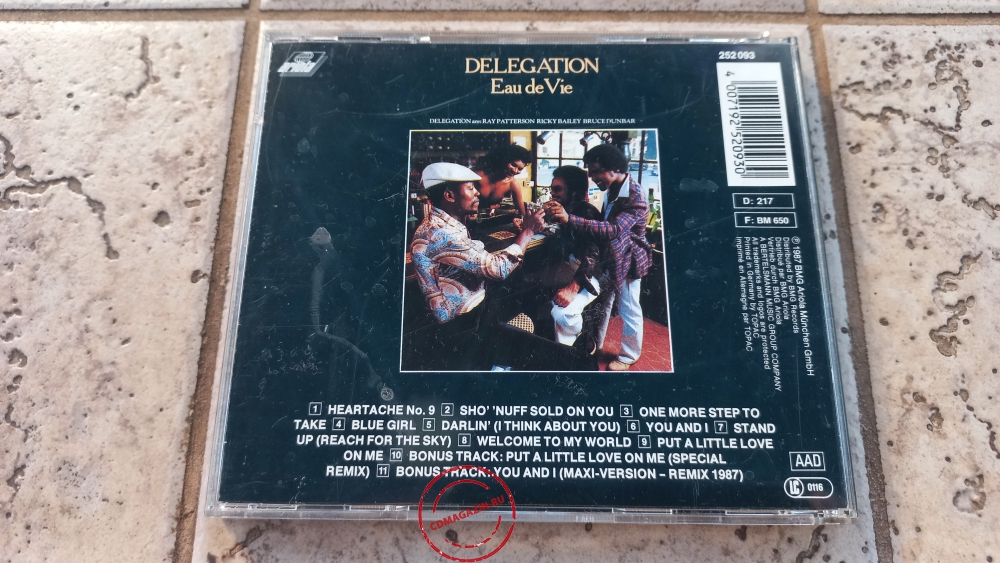 Audio CD: Delegation (1979) Eau De Vie Audio CD: Delegation (1979) Eau De Vie