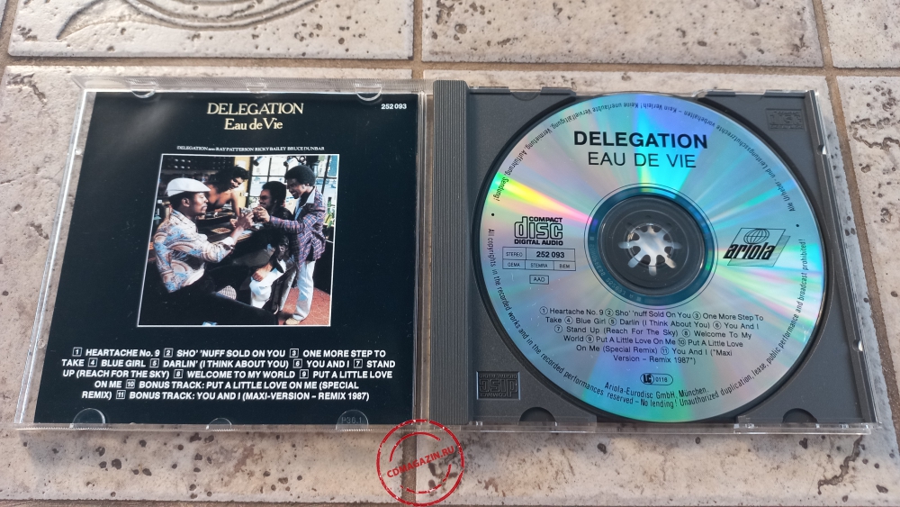 Audio CD: Delegation (1979) Eau De Vie Audio CD: Delegation (1979) Eau De Vie
