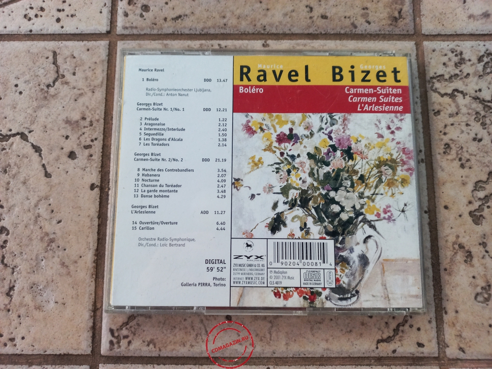 Audio CD: Maurice Ravel (1988) Bolero + Carmen Audio CD: Maurice Ravel (1988) Bolero + Carmen