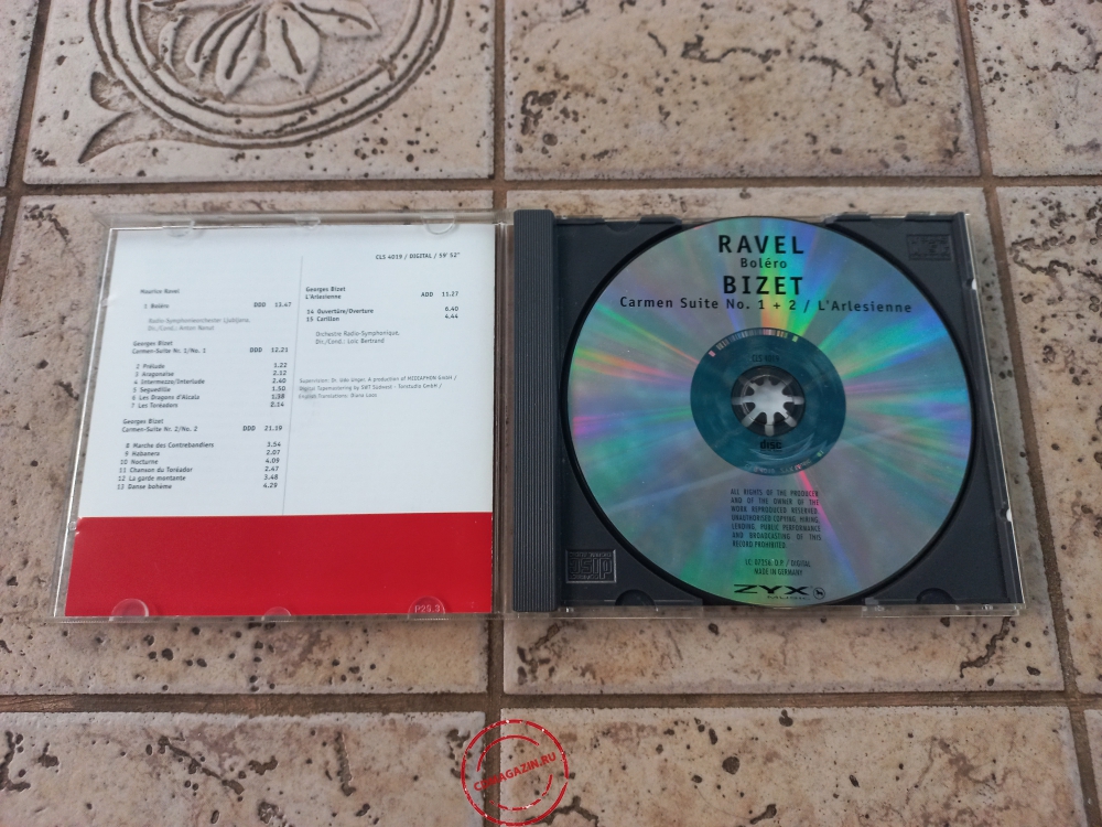 Audio CD: Maurice Ravel (1988) Bolero + Carmen Audio CD: Maurice Ravel (1988) Bolero + Carmen