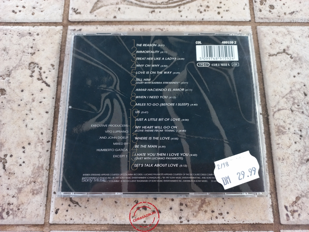Audio CD: Celine Dion (1997) Let's Talk About Love