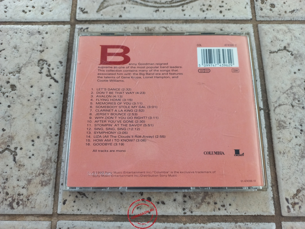 Audio CD: Benny Goodman (1993) 16 Most Requested Songs