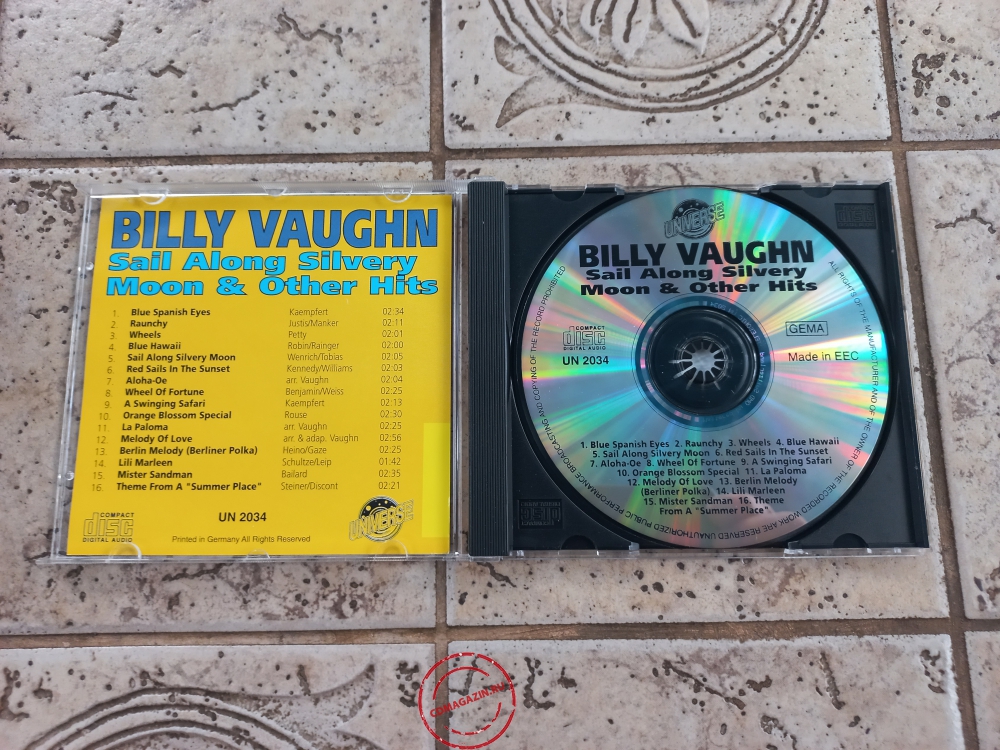 Audio CD: Billy Vaughn (1992) Sail Along Silvery Moon & Other Hits