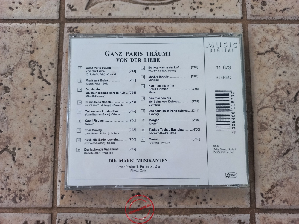 Audio CD: Die Marktmusikanten (1995) Ganz Paris Traumt Von Der Liebe