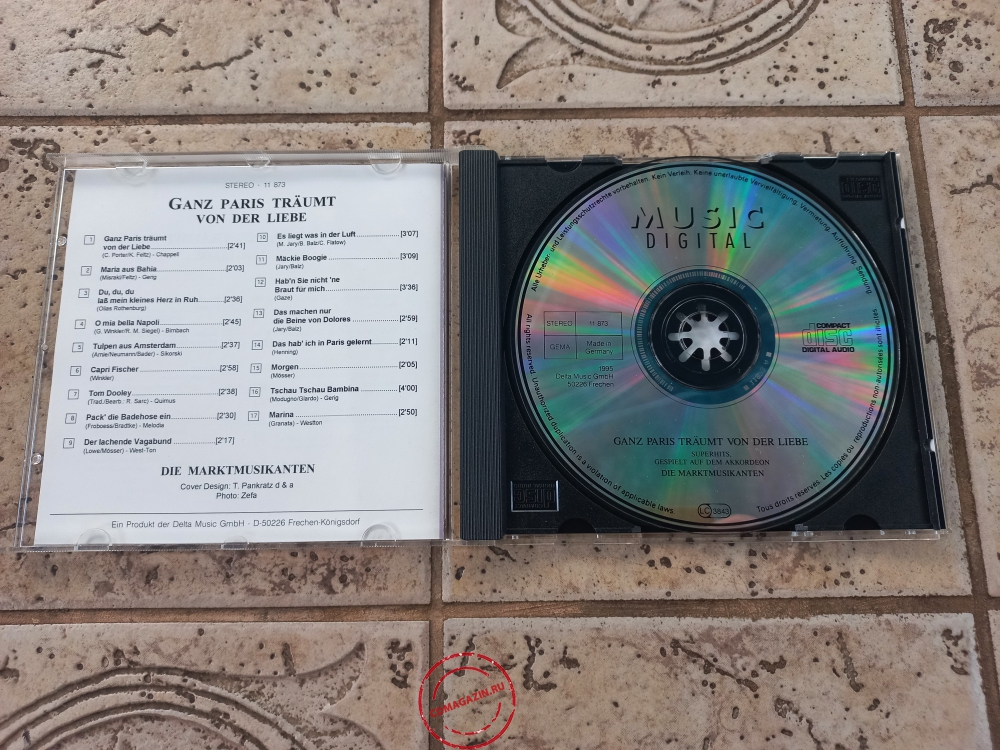 Audio CD: Die Marktmusikanten (1995) Ganz Paris Traumt Von Der Liebe