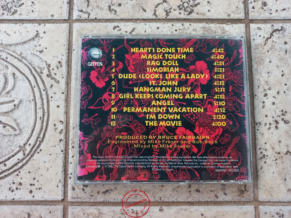 Audio CD: Aerosmith (1987) Permanent Vacation Audio CD: Aerosmith (1987) Permanent Vacation