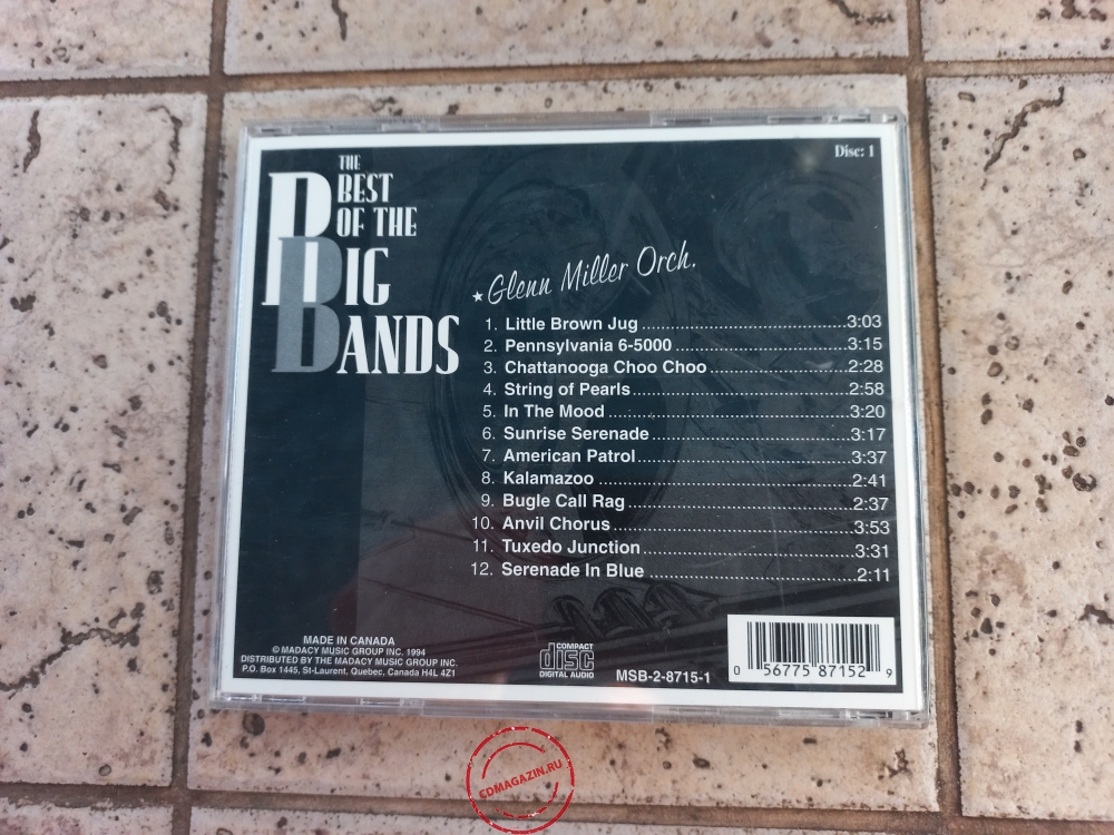 Audio CD: Glenn Miller (1993) The Best Of The Big Bands Disc 1