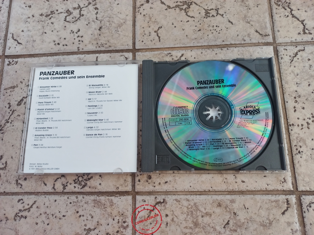 Audio CD: Frank Comedes Und Sein Ensemble (1991) Panzauber Audio CD: Frank Comedes Und Sein Ensemble (1991) Panzauber