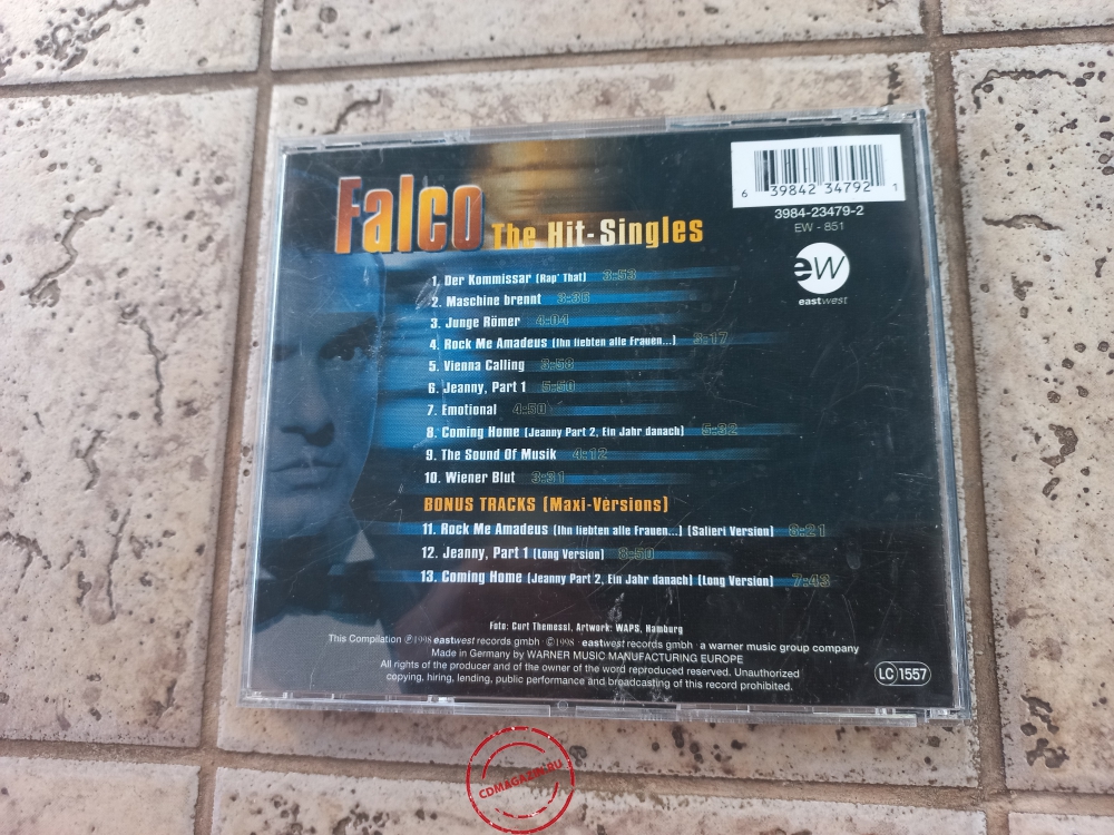 Audio CD: Falco (1998) The Hit-Singles Audio CD: Falco (1998) The Hit-Singles