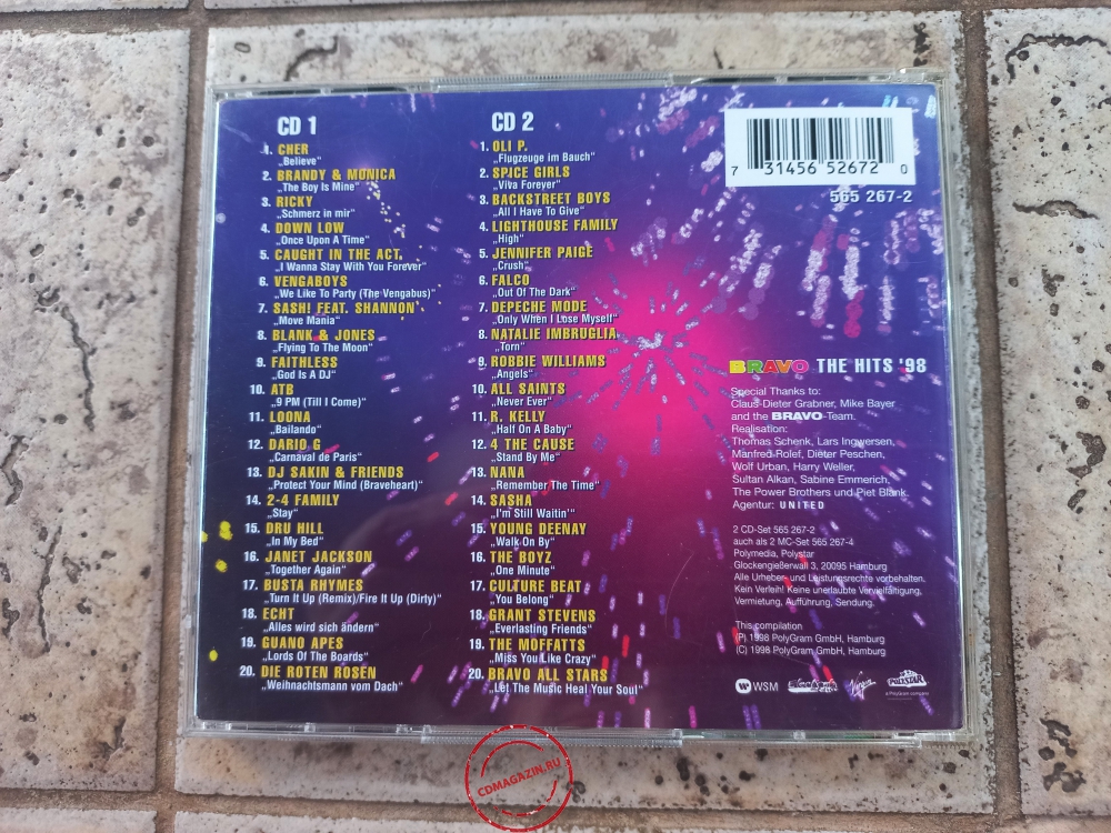 Audio CD: VA Bravo (1998) The Hits 98 Audio CD: VA Bravo (1998) The Hits 98