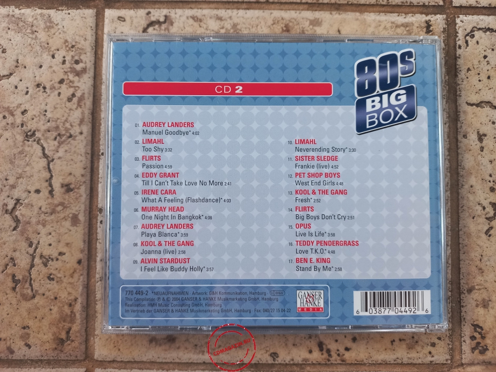 Audio CD: VA 80s Bigbox (2004) 50 Tracks Audio CD: VA 80s Bigbox (2004) 50 Tracks