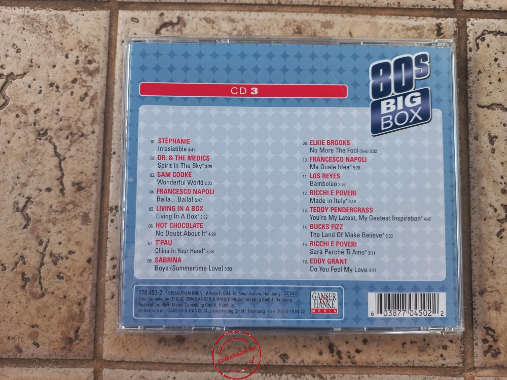 Audio CD: VA 80s Bigbox (2004) 50 Tracks Audio CD: VA 80s Bigbox (2004) 50 Tracks