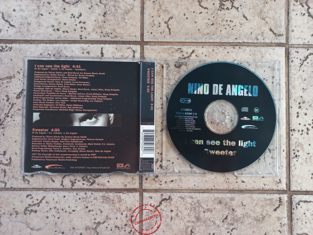 Audio CD: Nino De Angelo (1997) I Can See The Light Audio CD: Nino De Angelo (1997) I Can See The Light