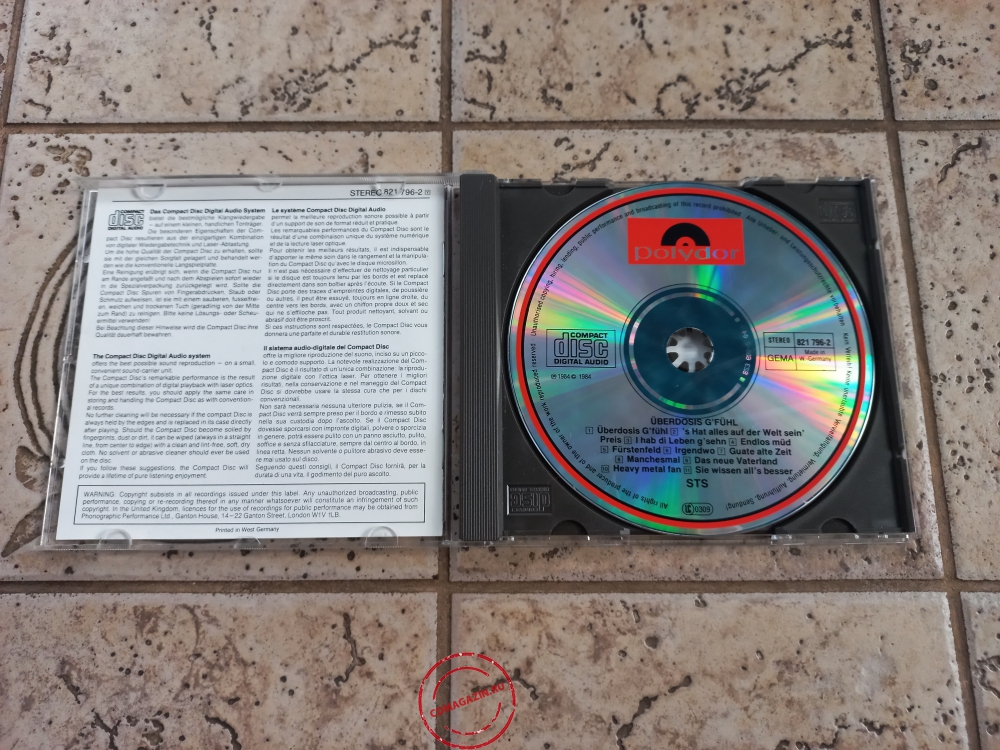 Audio CD: STS (3) (1984) Uberdosis G'fuhl