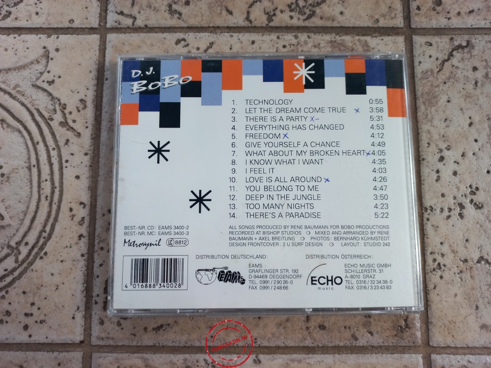 Audio CD: DJ Bobo (1994) There Is A Party Audio CD: DJ Bobo (1994) There Is A Party