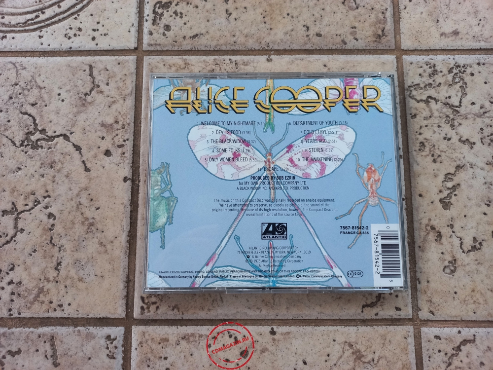 Audio CD: Alice Cooper (2) (1975) Welcome To My Nightmare Audio CD: Alice Cooper (2) (1975) Welcome To My Nightmare