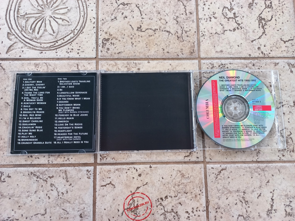 Audio CD: Neil Diamond (1992) The Greatest Hits 1966-1992 Audio CD: Neil Diamond (1992) The Greatest Hits 1966-1992