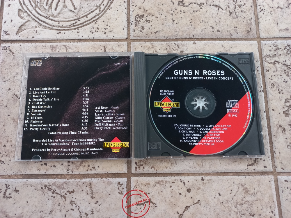 Audio CD: Guns N' Roses (1992) Best Of Guns N' Roses - Live In Concert Audio CD: Guns N' Roses (1992) Best Of Guns N' Roses - Live In Concert