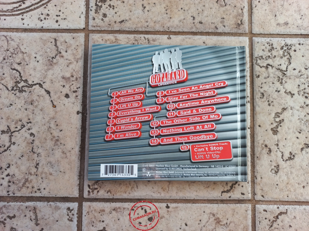 Audio CD: Gotthard (2005) Lipservice Audio CD: Gotthard (2005) Lipservice