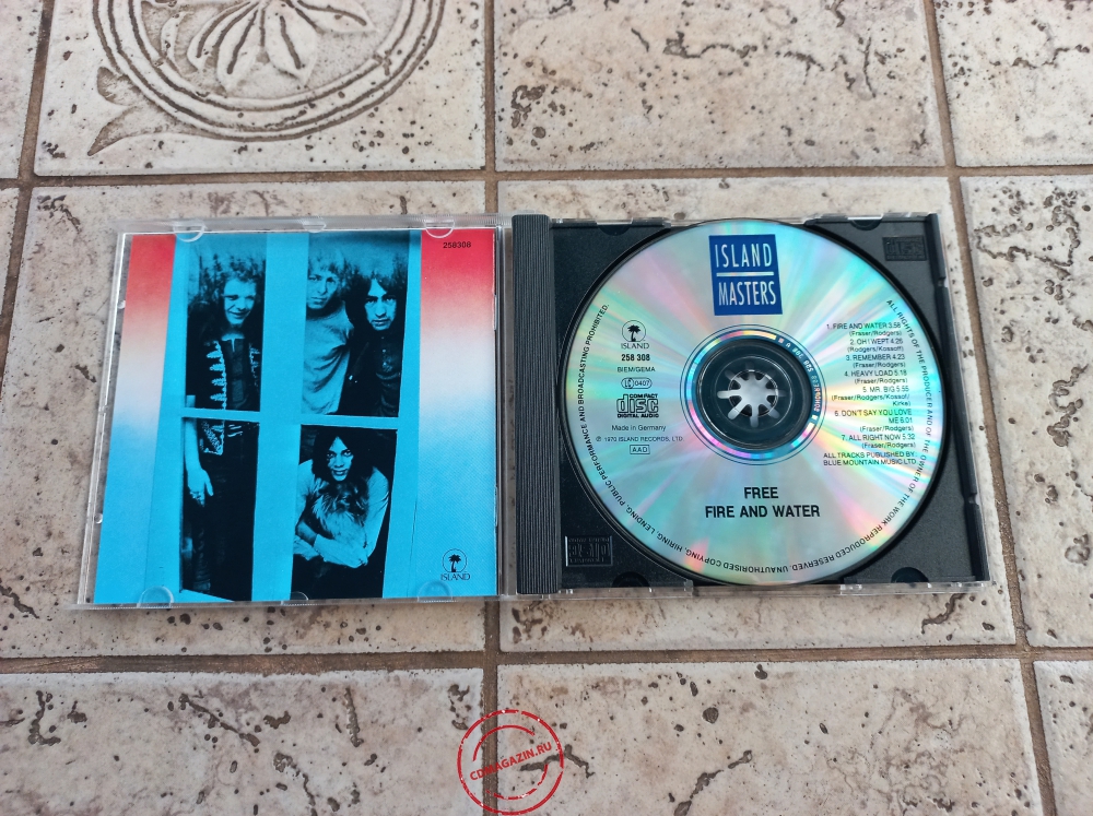 Audio CD: Free (1970) Fire And Water Audio CD: Free (1970) Fire And Water