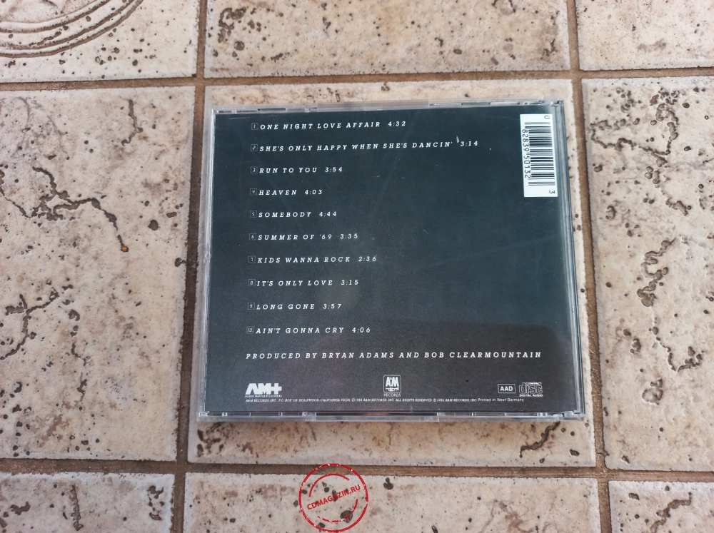 Audio CD: Bryan Adams (1984) Reckless Audio CD: Bryan Adams (1984) Reckless