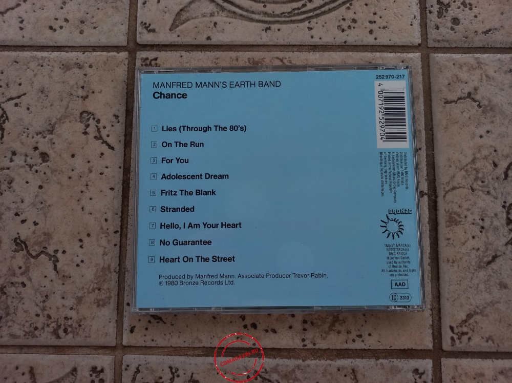 Audio CD: Manfred Mann's Earth Band (1980) Chance Audio CD: Manfred Mann's Earth Band (1980) Chance