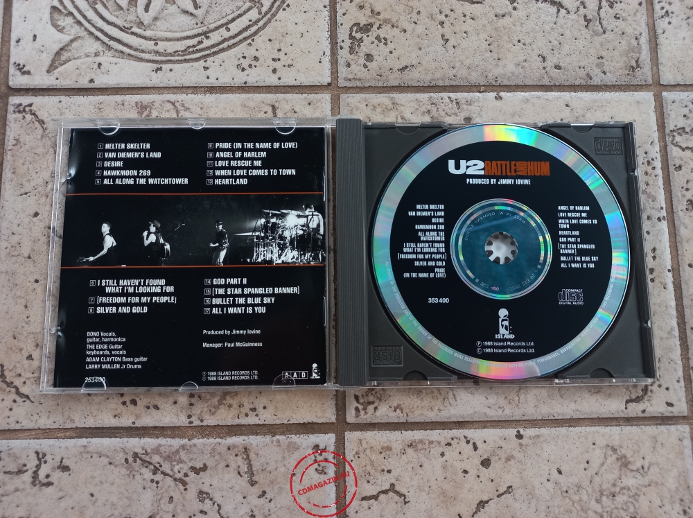 Audio CD: U2 (1988) Rattle And Hum