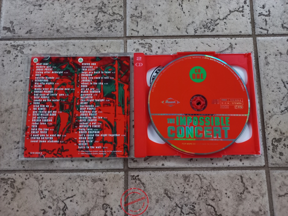 Audio CD: VA The Impossible Concert (1994) 29 Mega-Live-Acts Audio CD: VA The Impossible Concert (1994) 29 Mega-Live-Acts