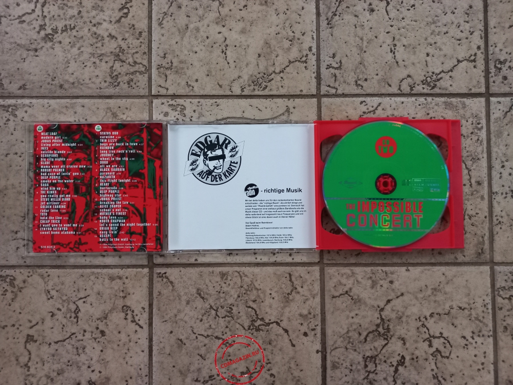 Audio CD: VA The Impossible Concert (1994) 29 Mega-Live-Acts Audio CD: VA The Impossible Concert (1994) 29 Mega-Live-Acts