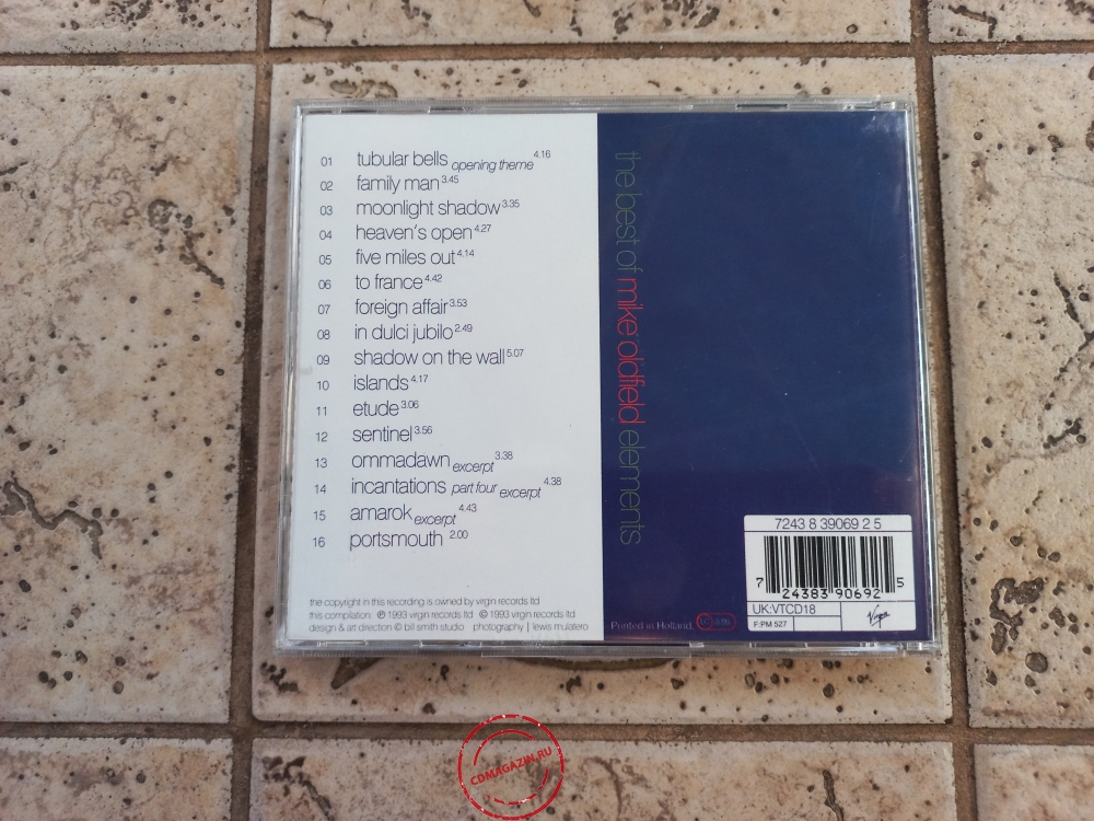 Audio CD: Mike Oldfield (1993) Elements (The Best Of)
