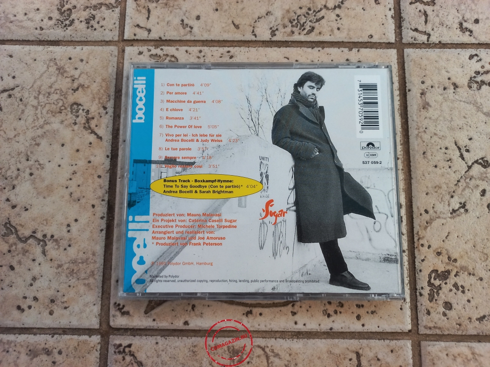 Audio CD: Andrea Bocelli (1995) Bocelli