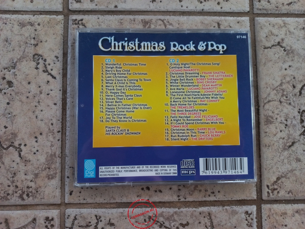 Audio CD: VA Christmas Rock & Pop (2008) Compilation Audio CD: VA Christmas Rock & Pop (2008) Compilation