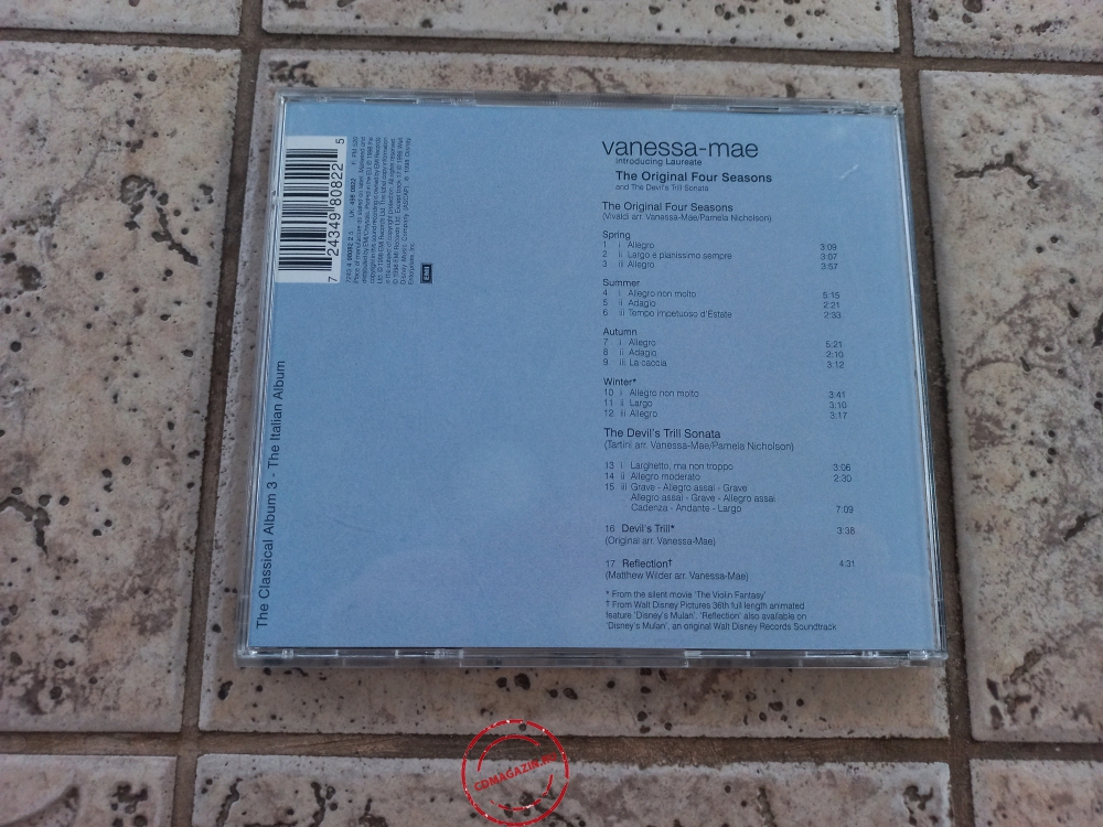 Audio CD: Vanessa Mae (1998) The Original Four Seasons & The Devil's Trill Sonata