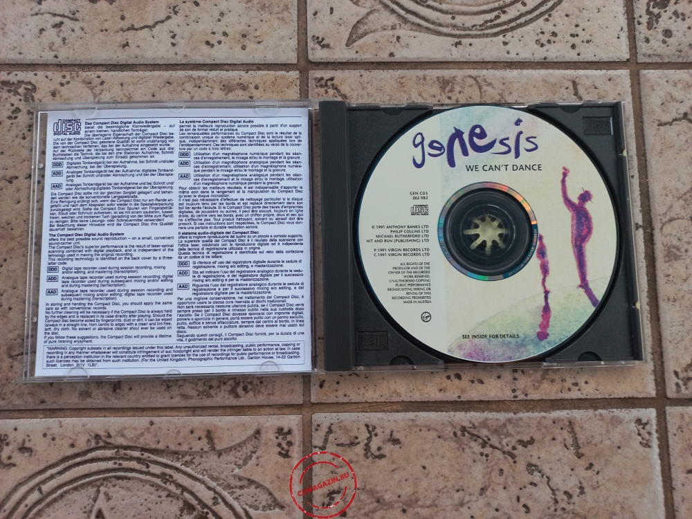 Audio CD: Genesis (1991) We Can't Dance Audio CD: Genesis (1991) We Can't Dance