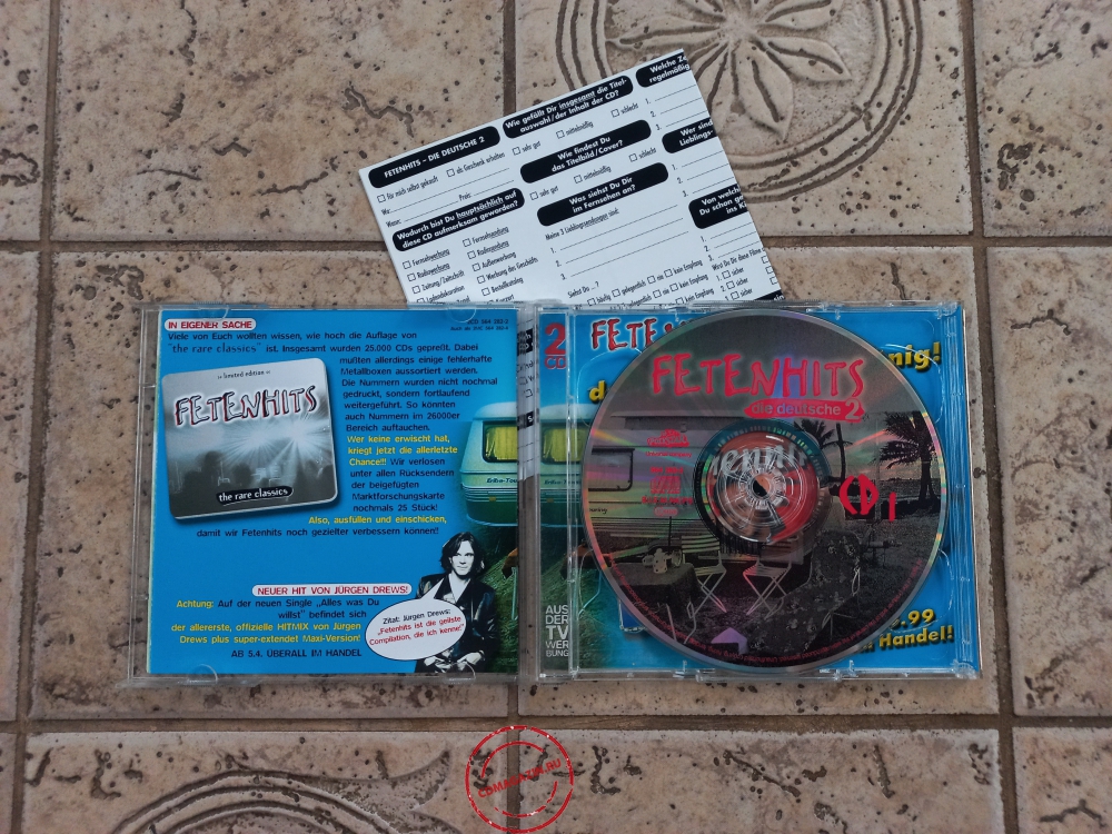 Audio CD: VA Fetenhits (1999) Die Deutsche 2