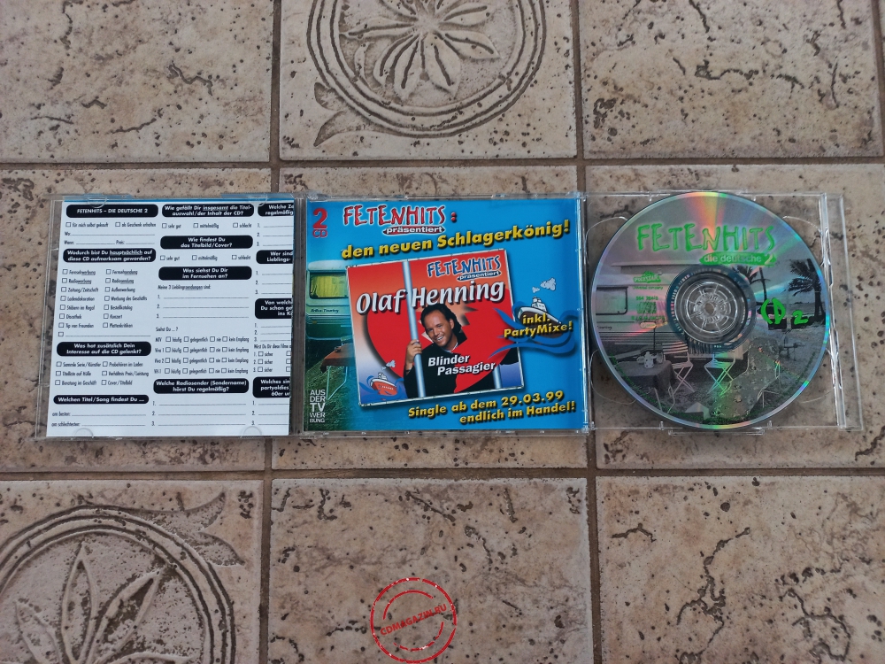 Audio CD: VA Fetenhits (1999) Die Deutsche 2