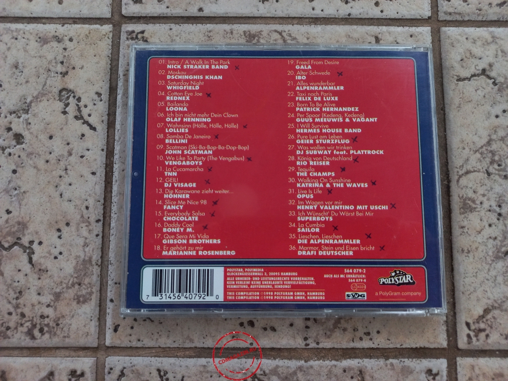 Audio CD: VA Der Total Dicht Mix (1998) Compilation