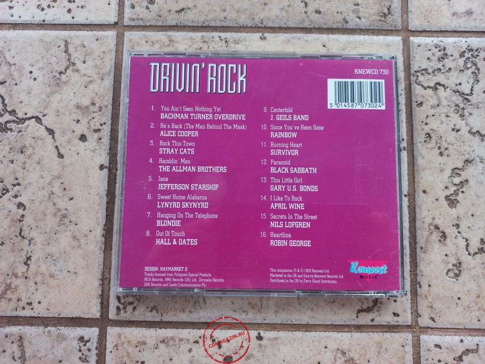 Audio CD: VA Drivin' Rock (1993) Volume 2