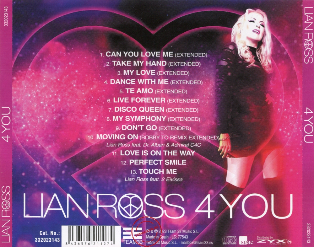 Audio CD: Lian Ross (2023) 4You Audio CD: Lian Ross (2023) 4You