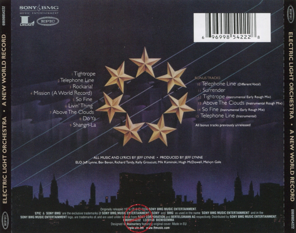 Audio CD: Electric Light Orchestra (1976) A New World Record Audio CD: Electric Light Orchestra (1976) A New World Record