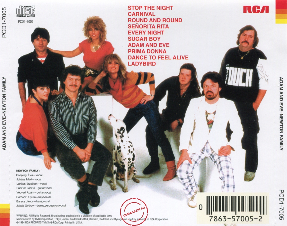 Audio CD: Neoton Familia (Newton Family) (1984) Adam And Eve Audio CD: Neoton Familia (Newton Family) (1984) Adam And Eve