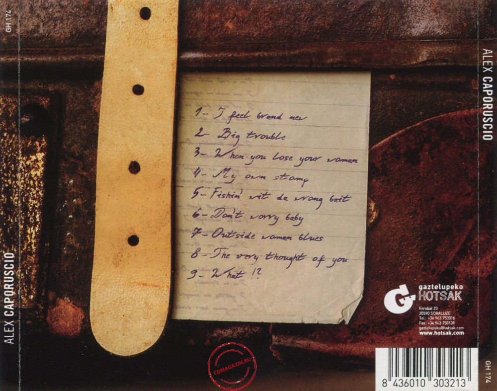 Audio CD: Alex Caporuscio (2010) Alex Caporuscio Audio CD: Alex Caporuscio (2010) Alex Caporuscio