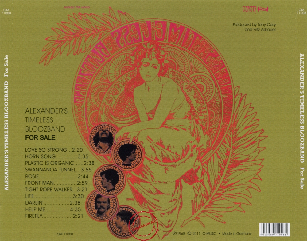 Audio CD: Alexander's Timeless Bloozband (1968) For Sale